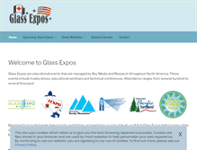 Tablet Screenshot of glassexpos.com